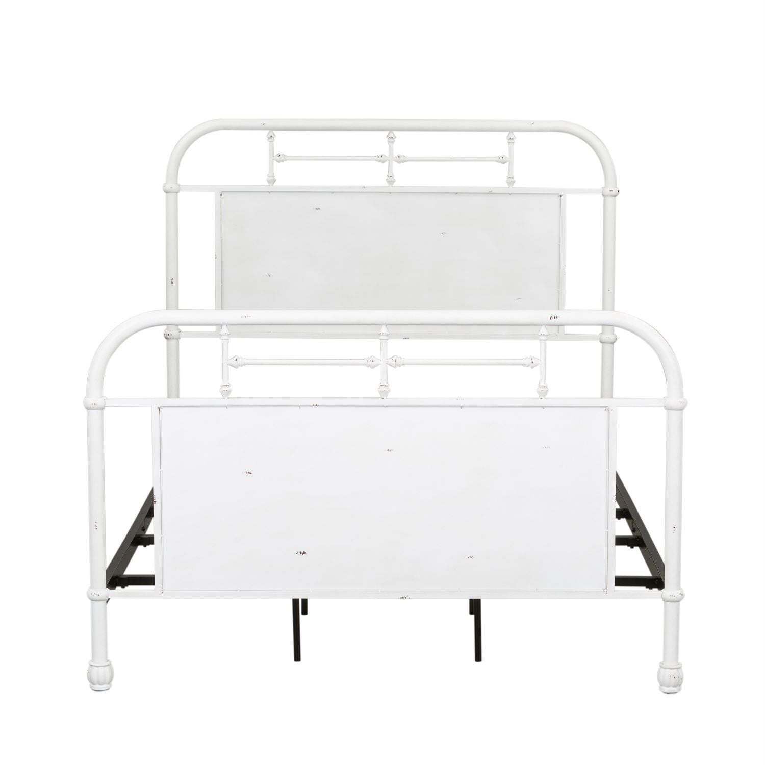 Cassiani Twin Metal Bed - Antique White