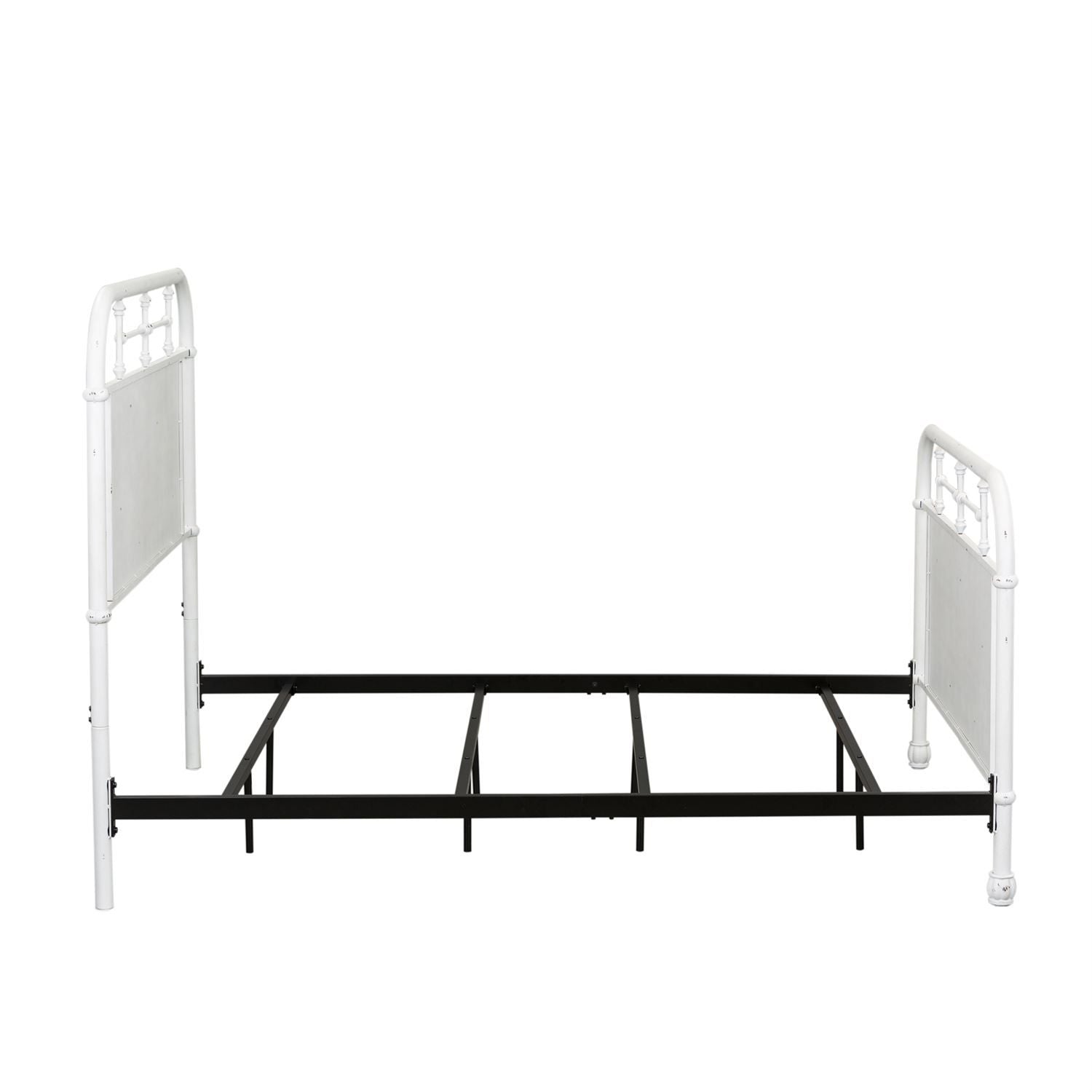 Cassiani Twin Metal Bed - Antique White