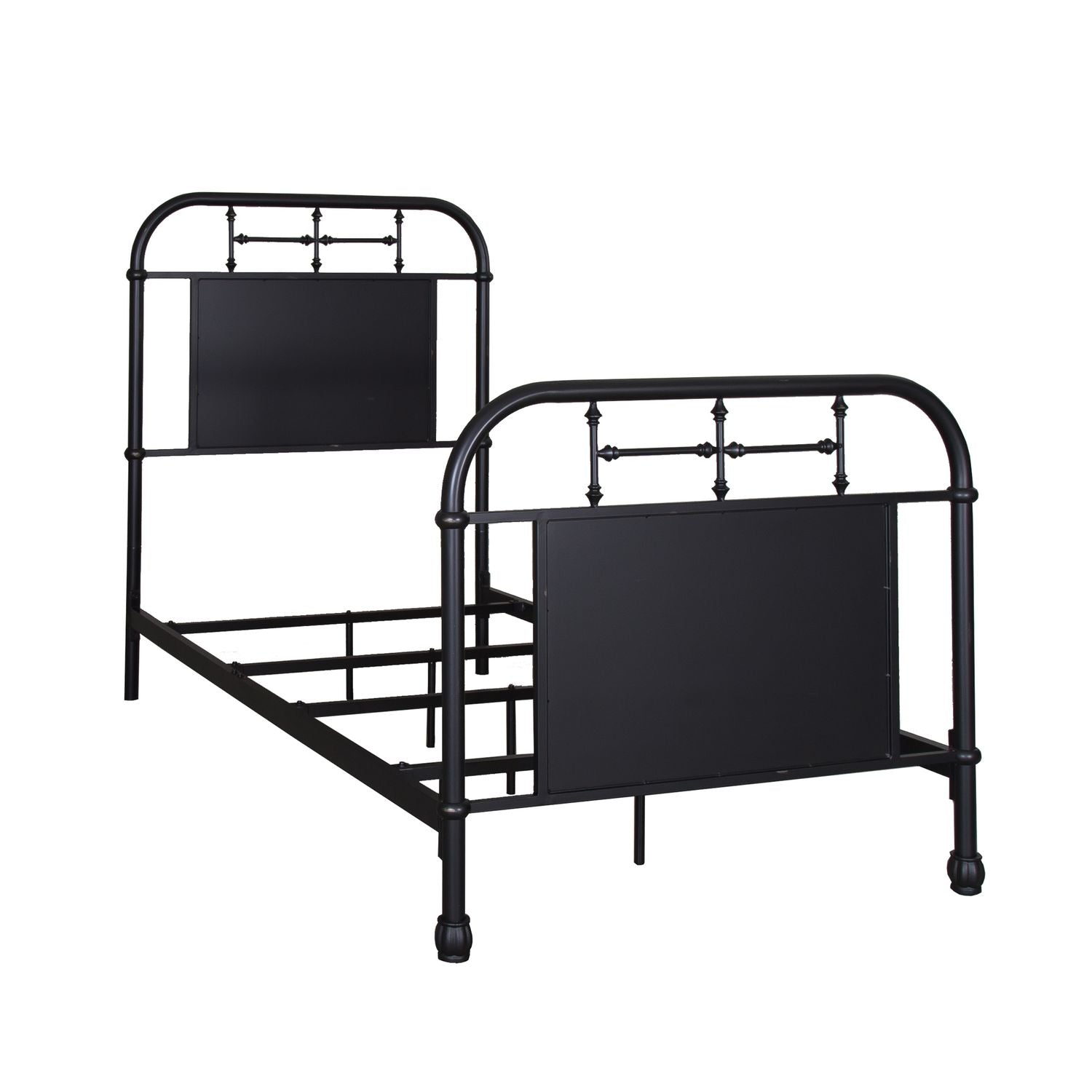 Clydean Twin Metal Bed - Black