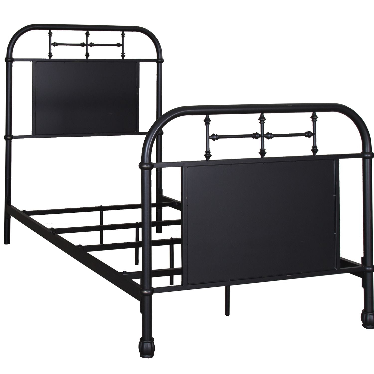 Clydean Twin Metal Bed - Black