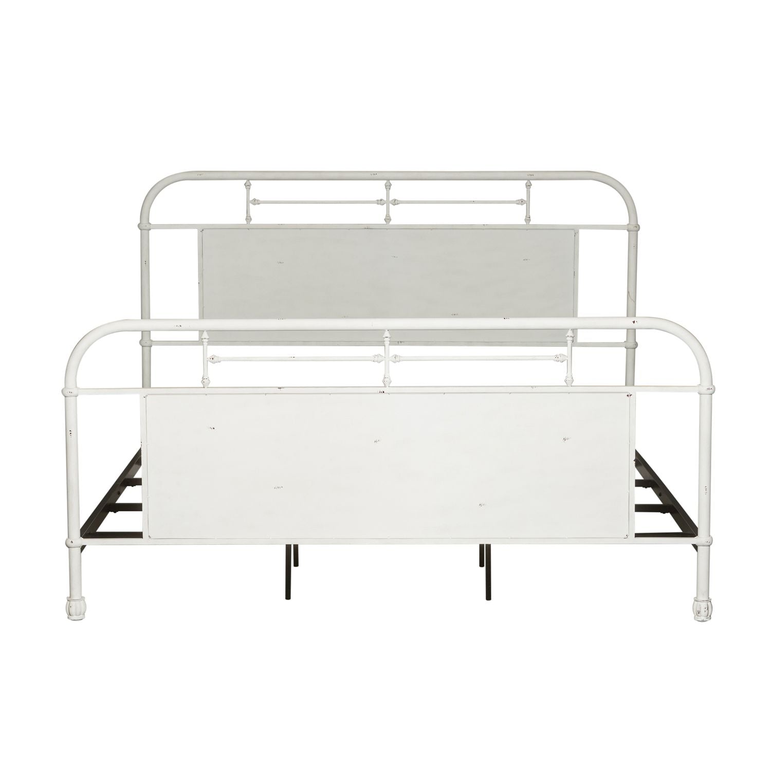 Tresor Queen Metal Bed - Antique White