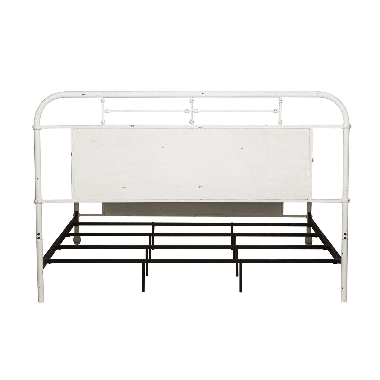 Tresor Queen Metal Bed - Antique White