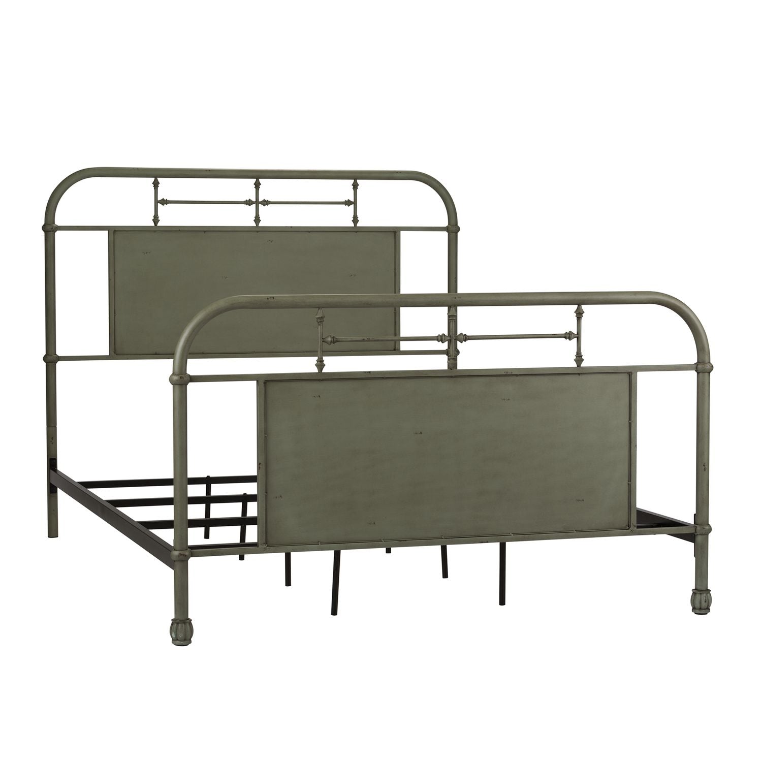 Armelia Queen Metal Bed - Green