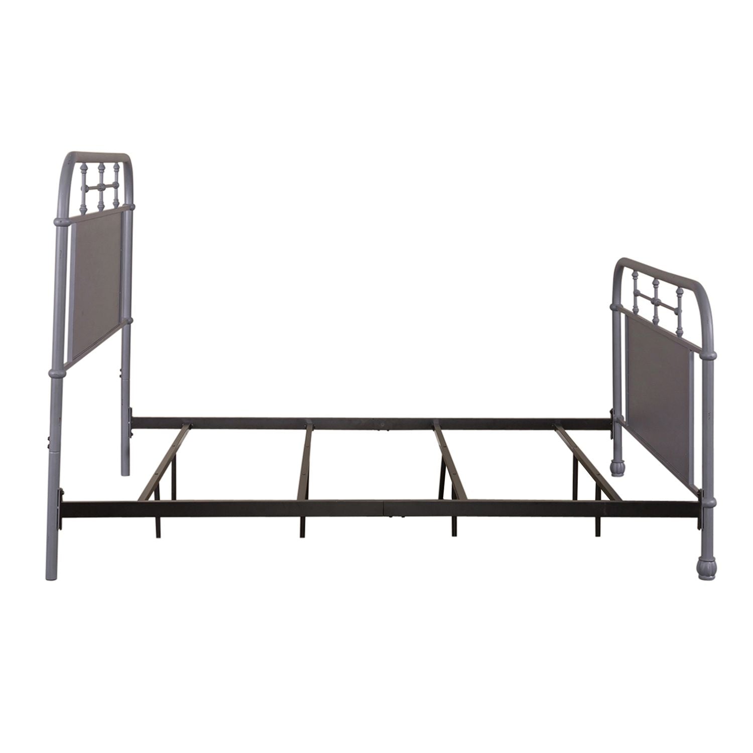 Dezerai Queen Metal Bed - Grey