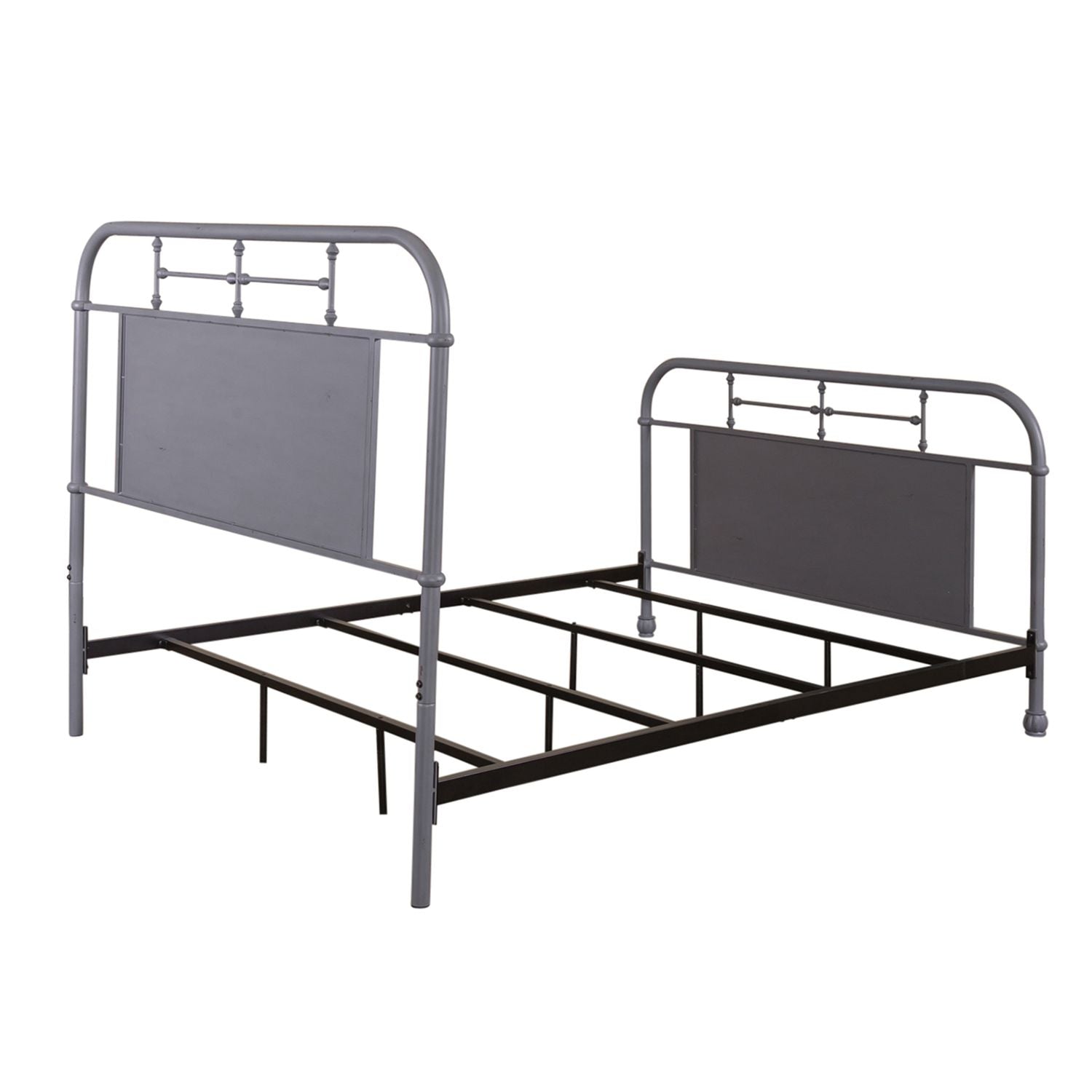 Dezerai Queen Metal Bed - Grey