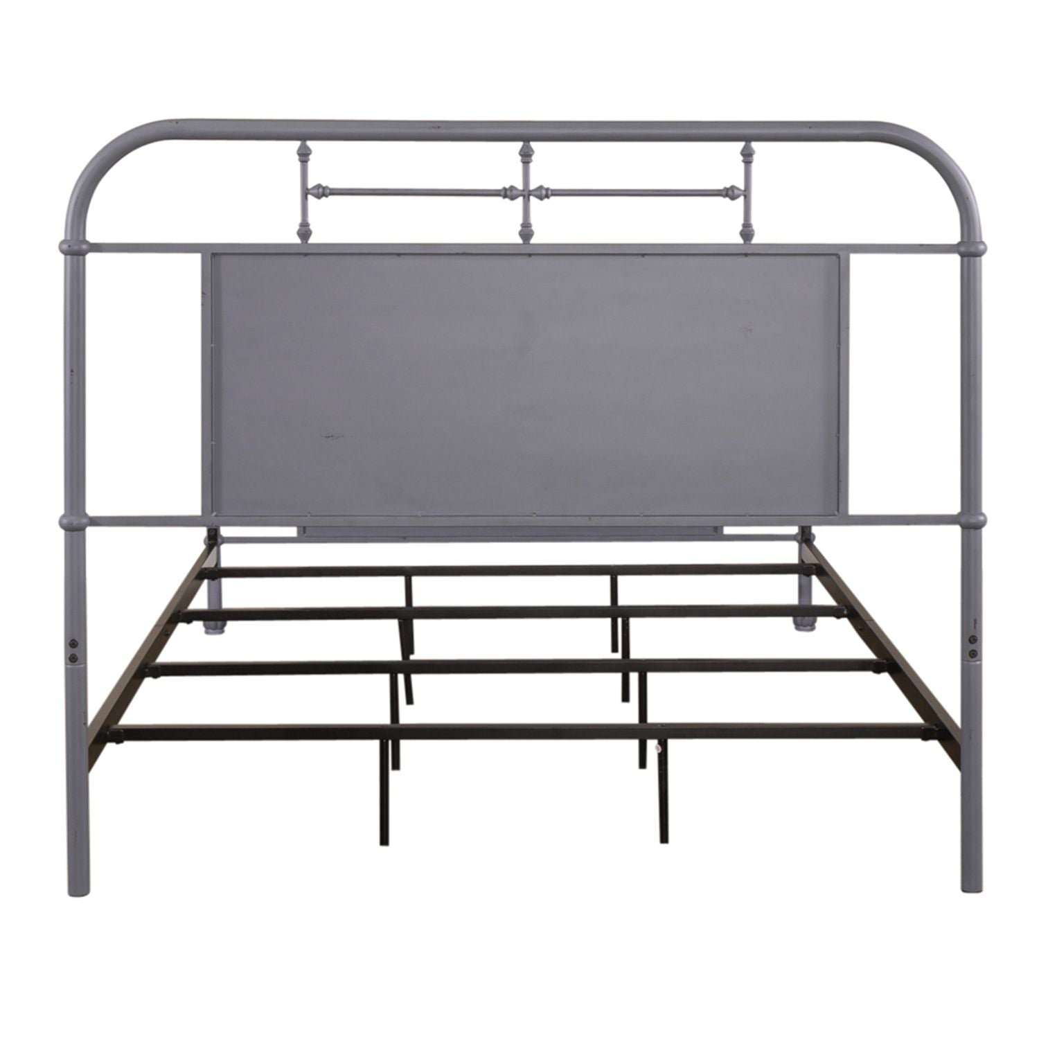 Dezerai Queen Metal Bed - Grey