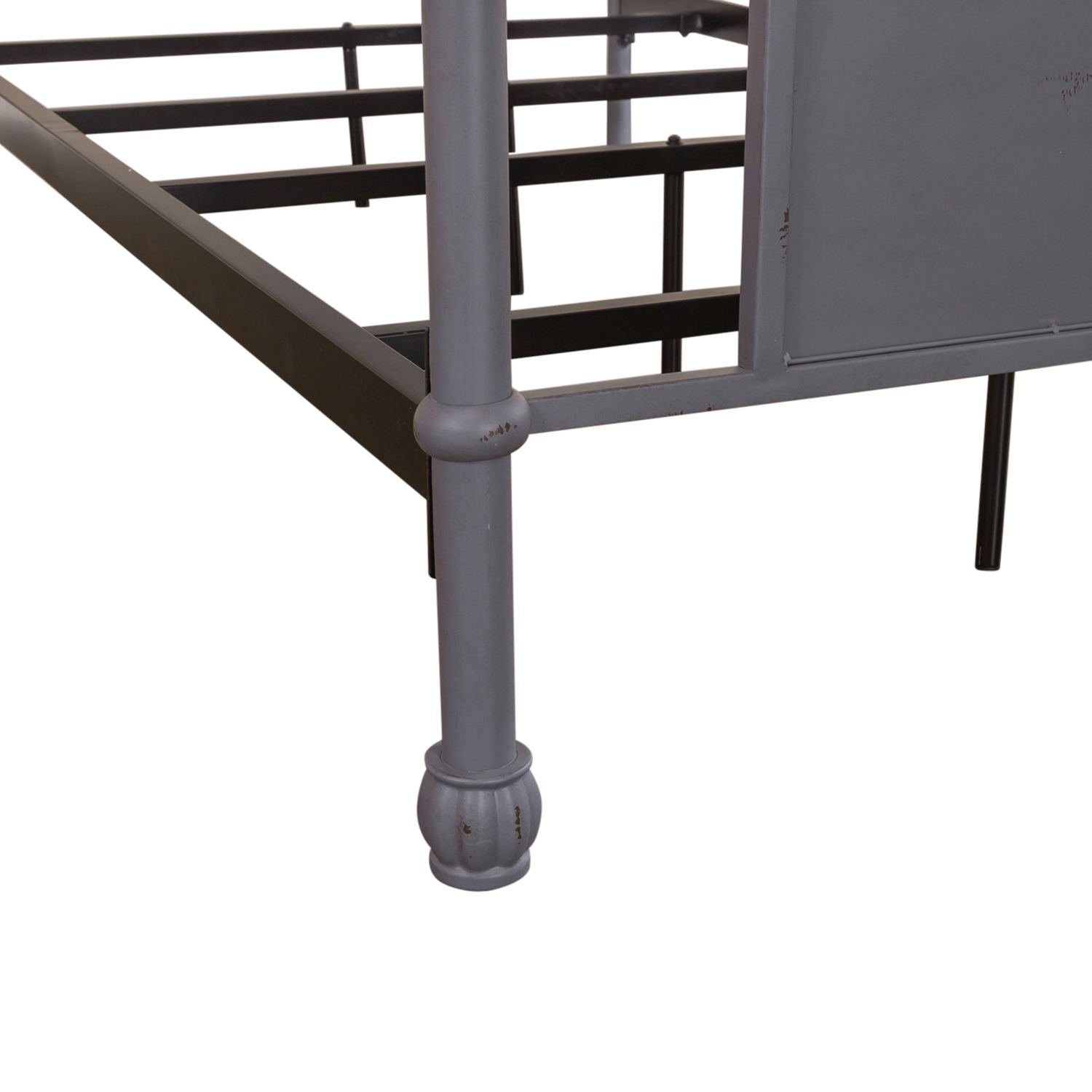 Dezerai Queen Metal Bed - Grey