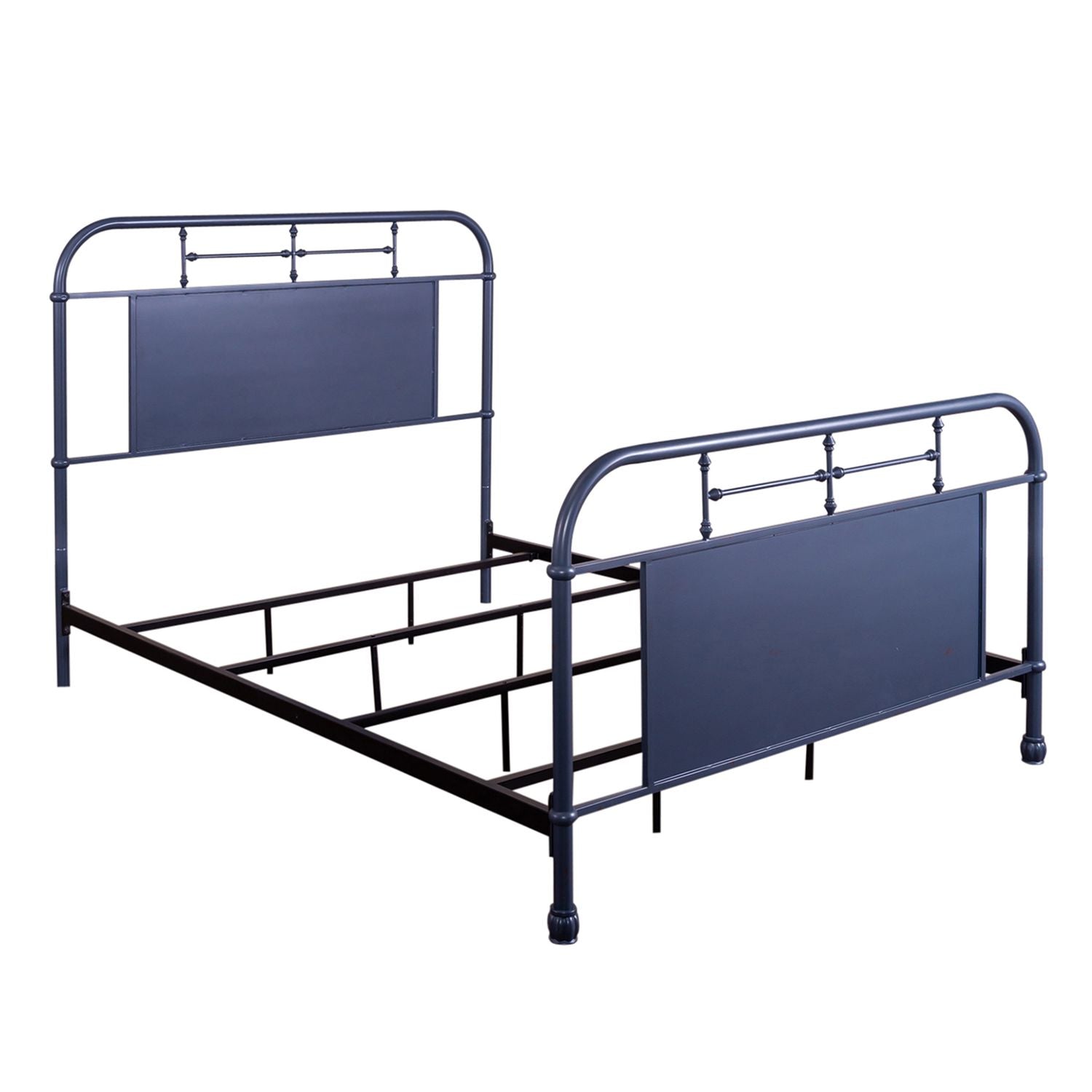 Delor Queen Metal Bed- Navy