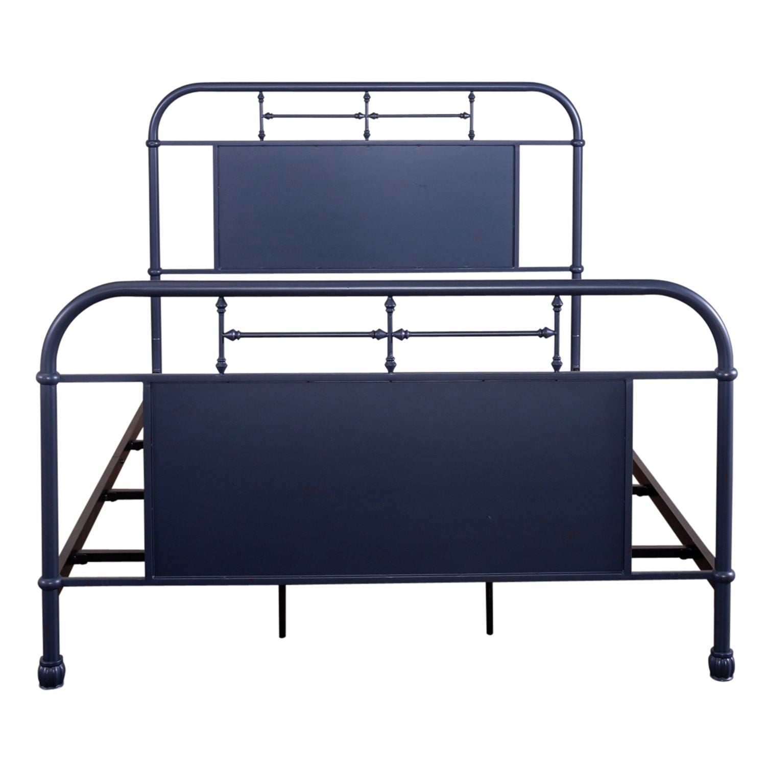 Delor Queen Metal Bed- Navy