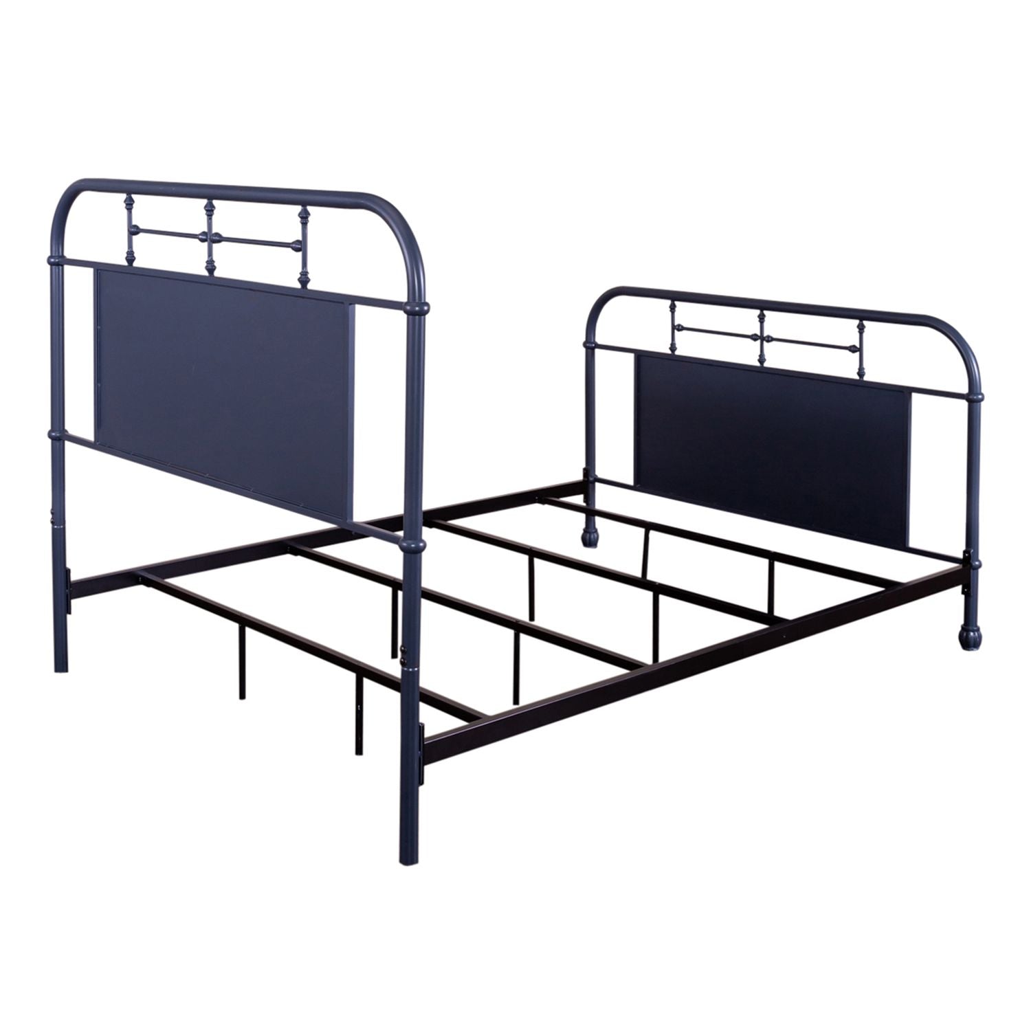 Delor Queen Metal Bed- Navy