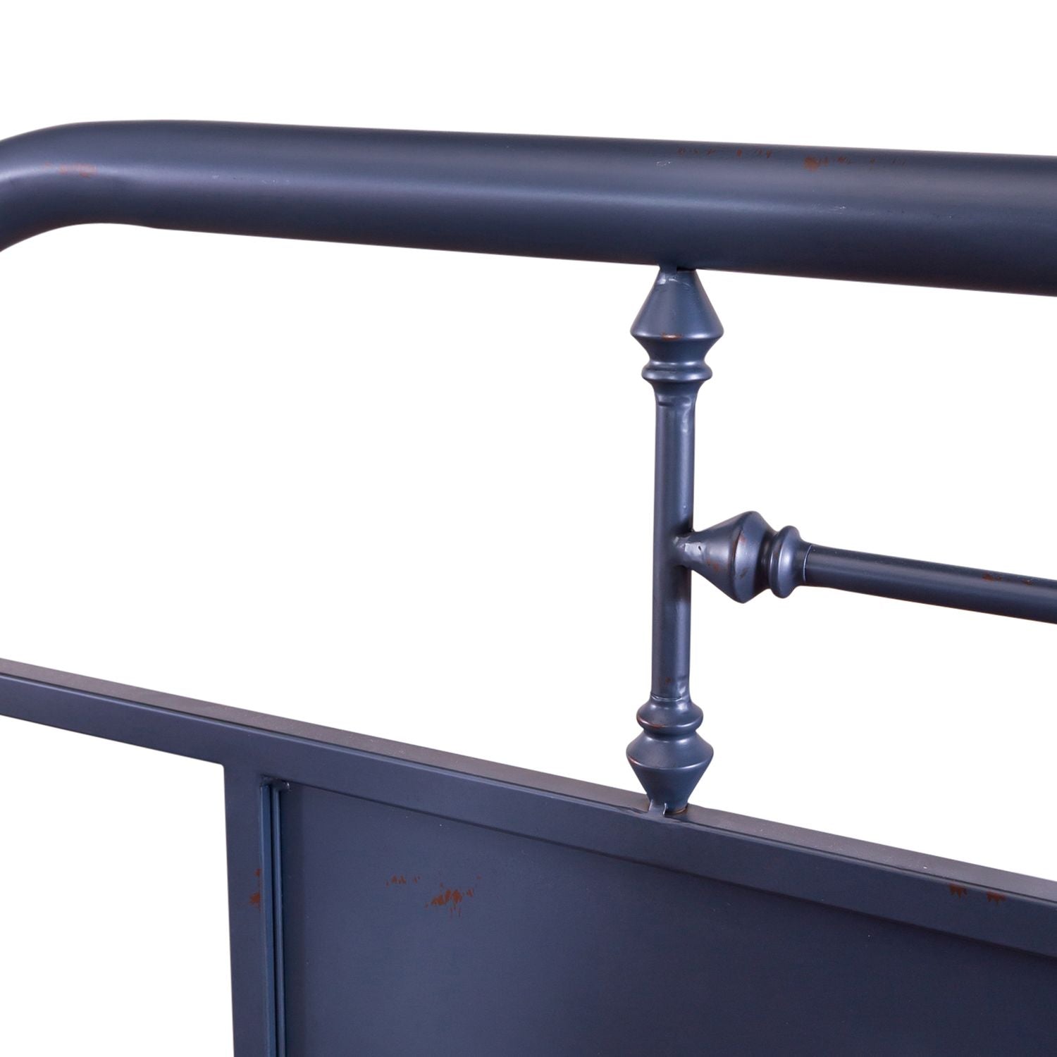 Delor Queen Metal Bed- Navy