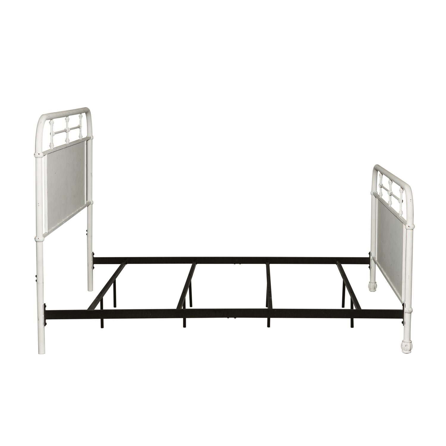 Keira-Louisa King Metal Bed - Antique White