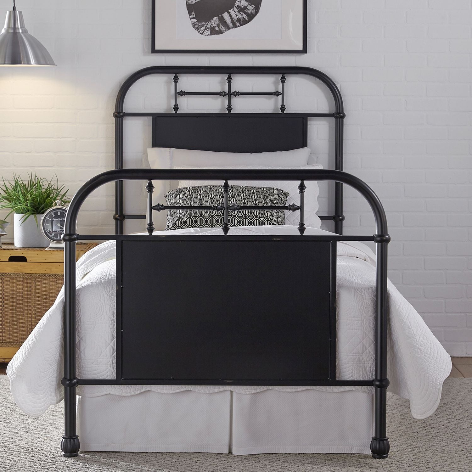 Ernie Full Metal Bed - Black