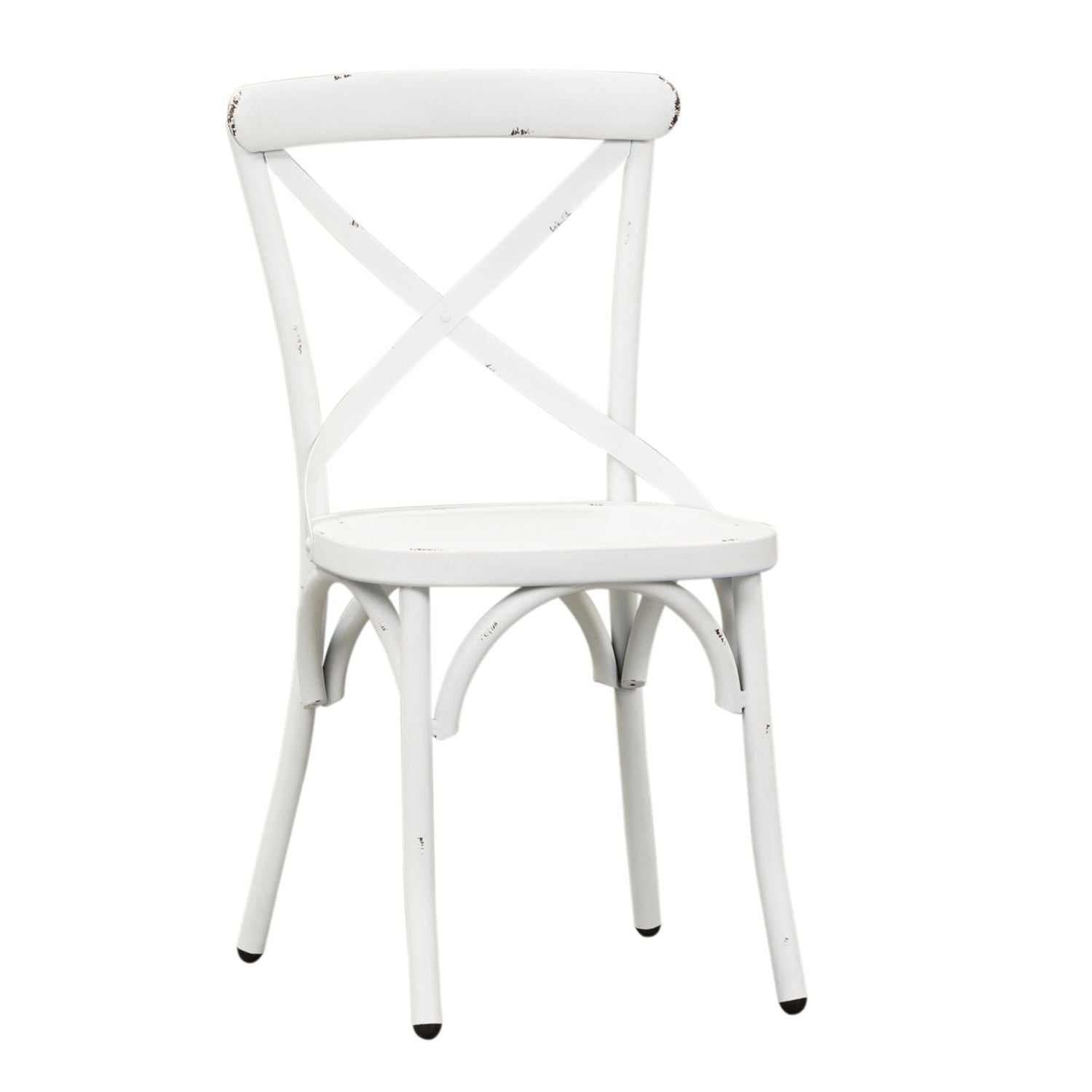 Brinlie X Back Side Chair - Antique White