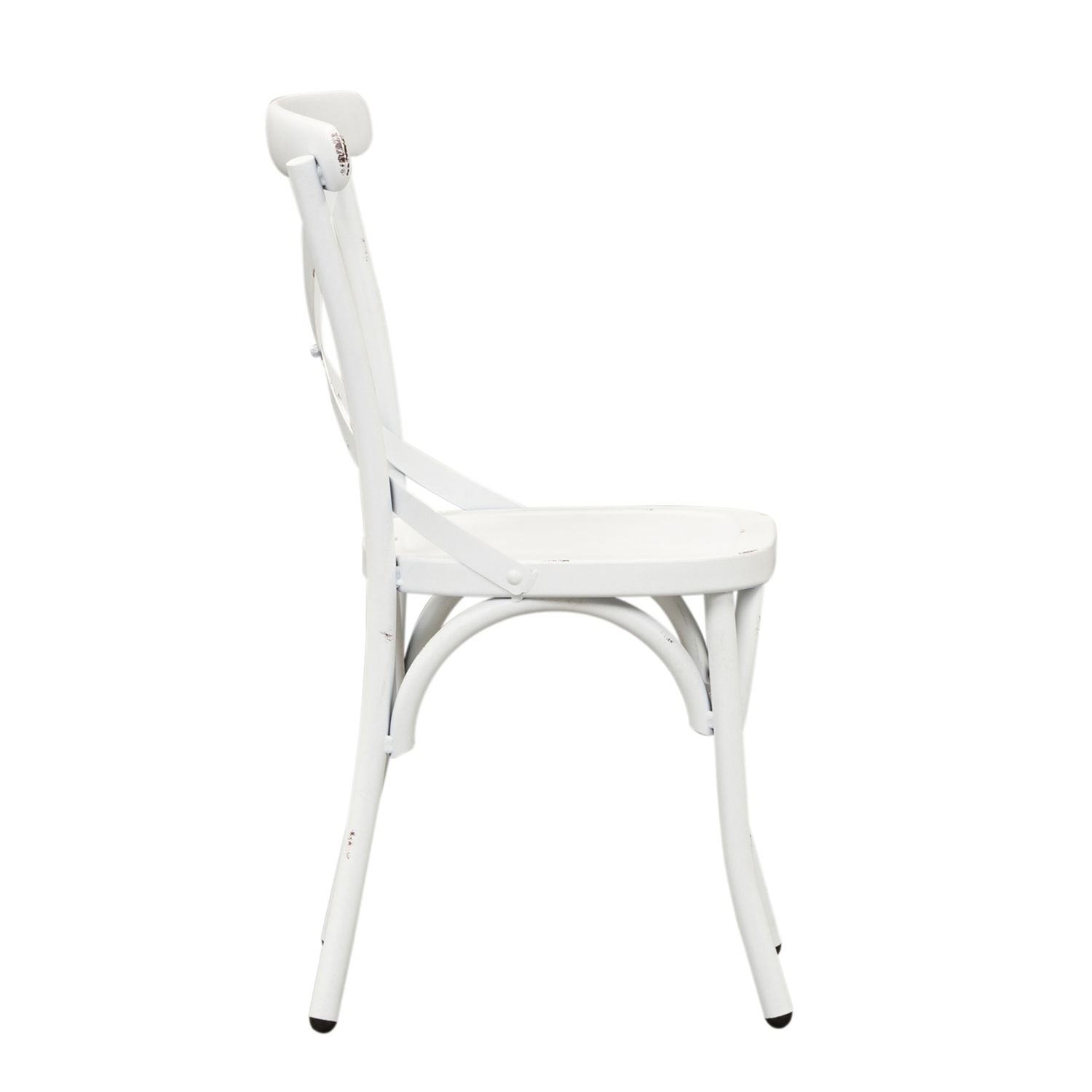 Brinlie X Back Side Chair - Antique White