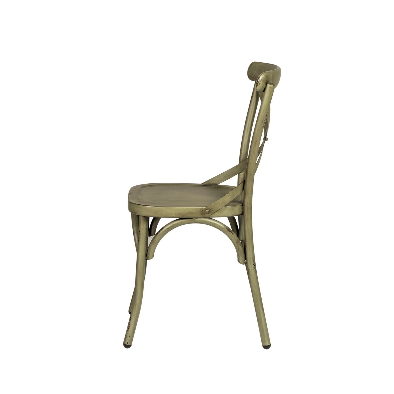 Reseda X Back Side Chair - Green