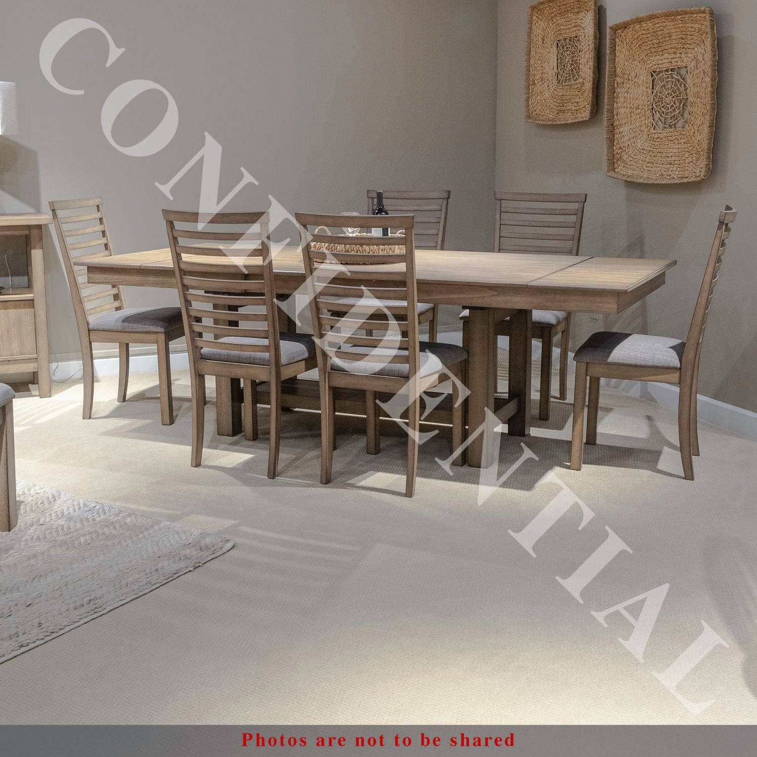 Chardanae Optional 7 Piece Trestle Dining Table Set