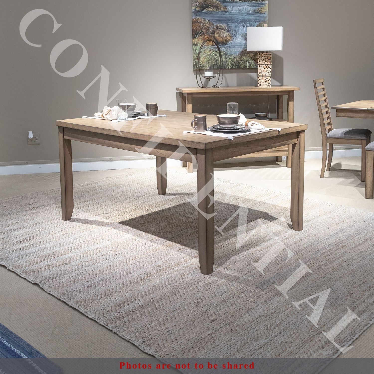 Aayushi Rectangular Dining Table with Hidden Drawers