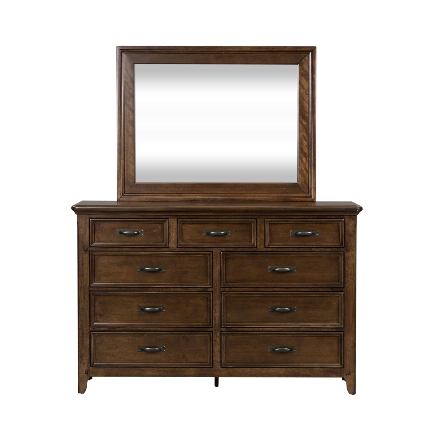 Bodhild Queen Panel Bed, Dresser & Mirror