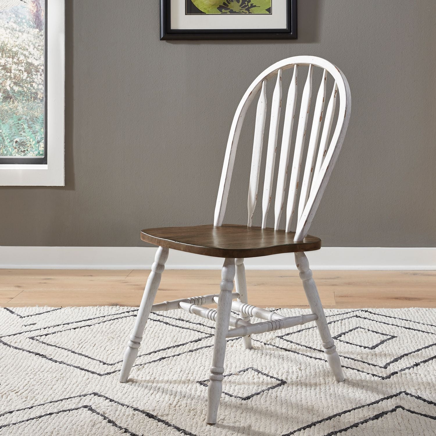 Ovena Windsor Side Chair- White