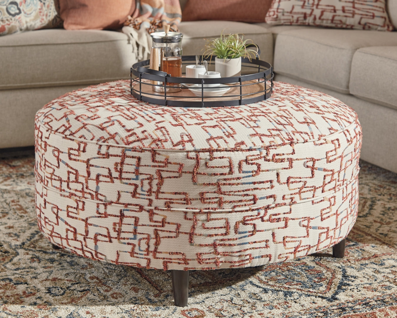 Amici Oversized Accent Ottoman