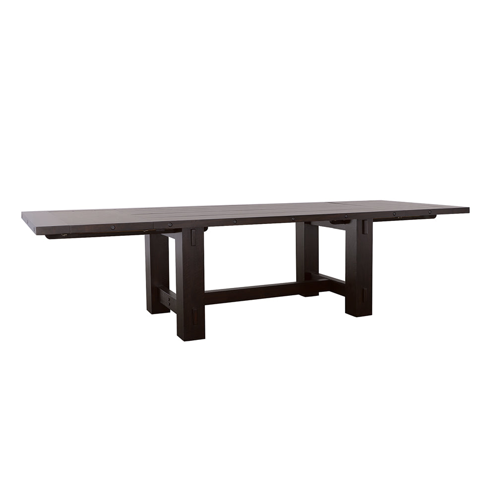 Calandra Rectangle Dining Table with Extension Leaf Vintage Java