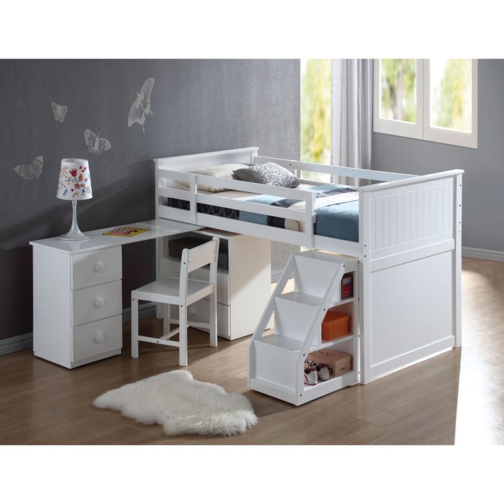 Alparslan Twin Loft Bed Set