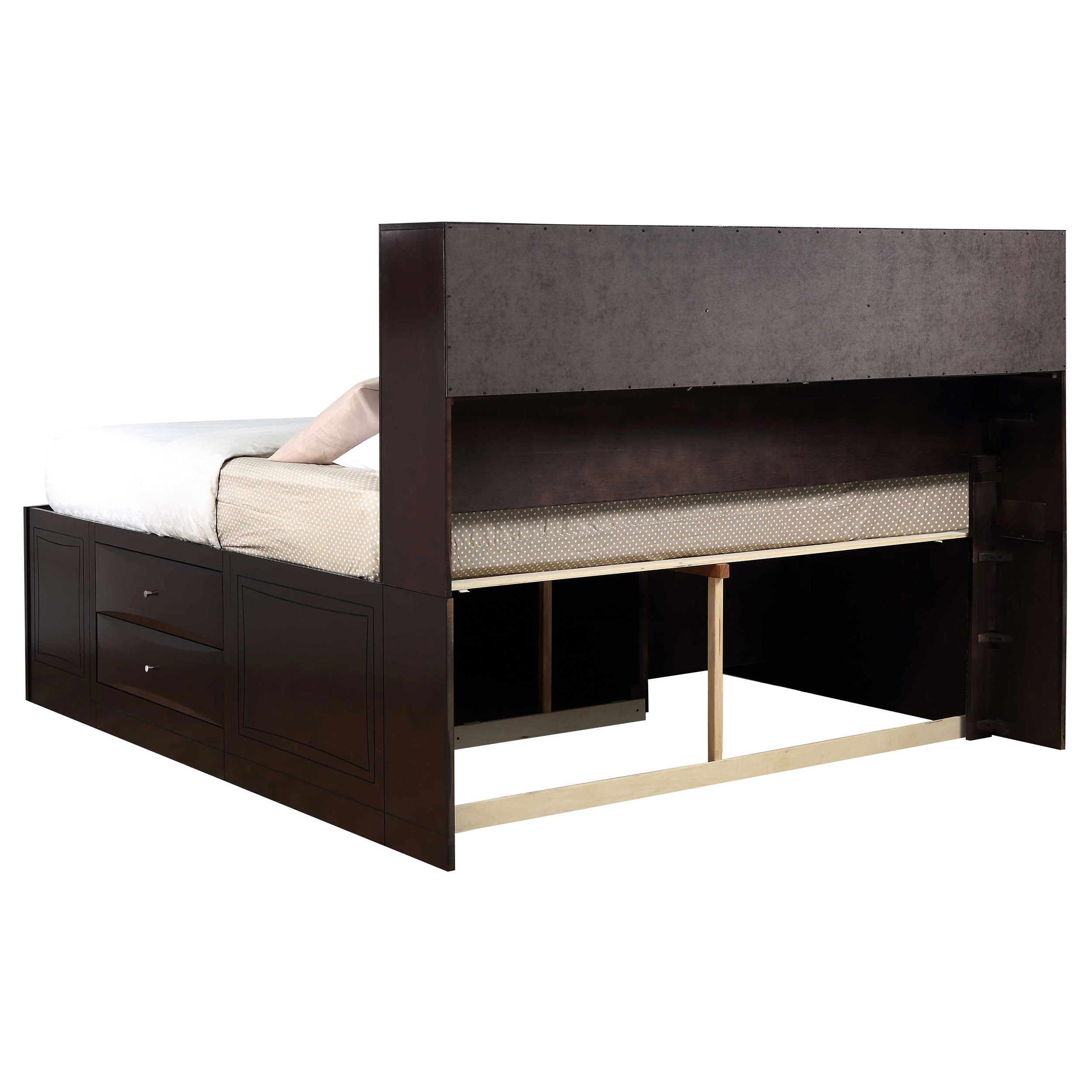 Phoenix 10-drawer Eastern King Bed Deep Cappuccino