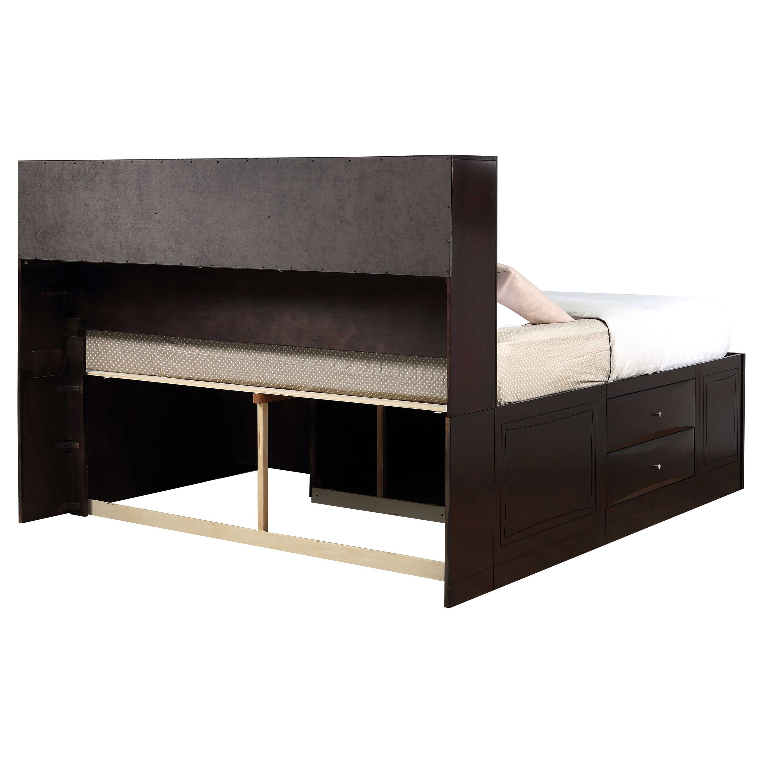 Phoenix 10-drawer California King Bed Deep Cappuccino