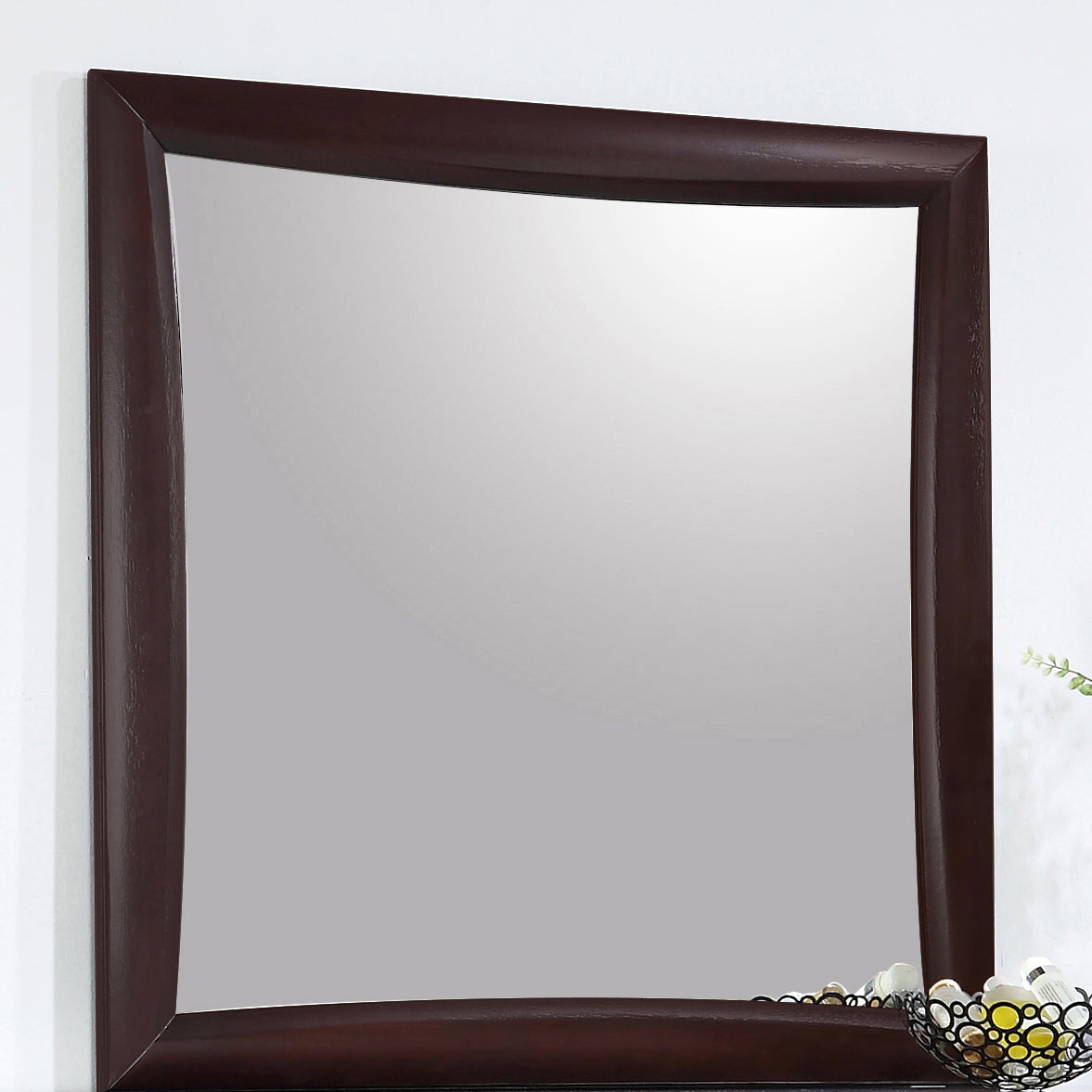 Phoenix Square Dresser Mirror Deep Cappuccino