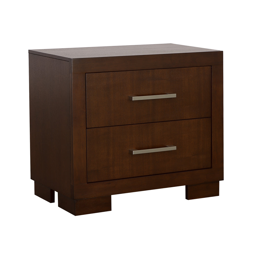 Jessica 2-drawer Nightstand Cappuccino