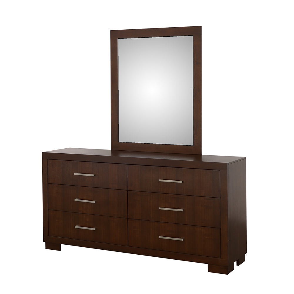 Jessica Rectangular Wall Dresser Mirror Cappuccino