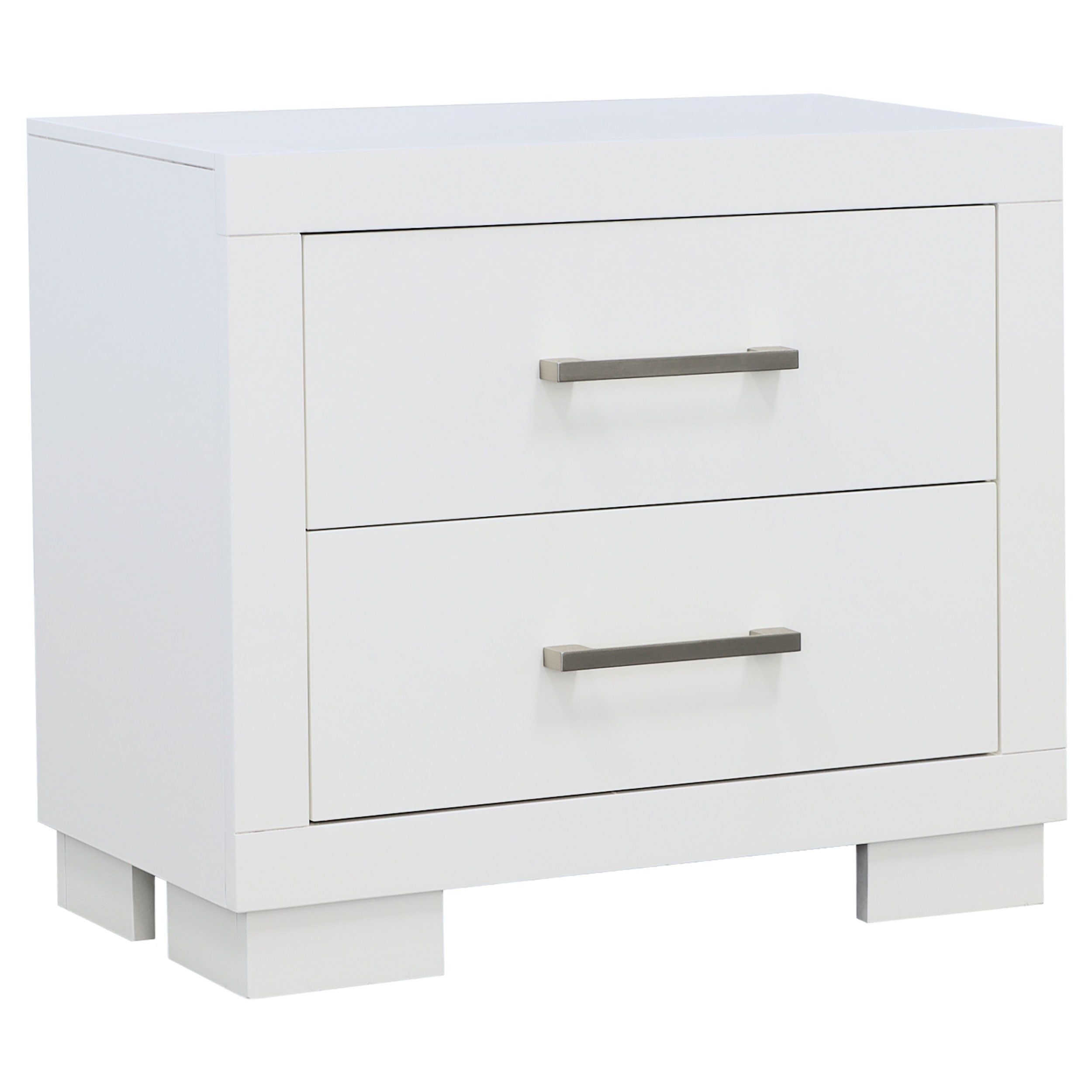 Jessica 2-drawer Nightstand White