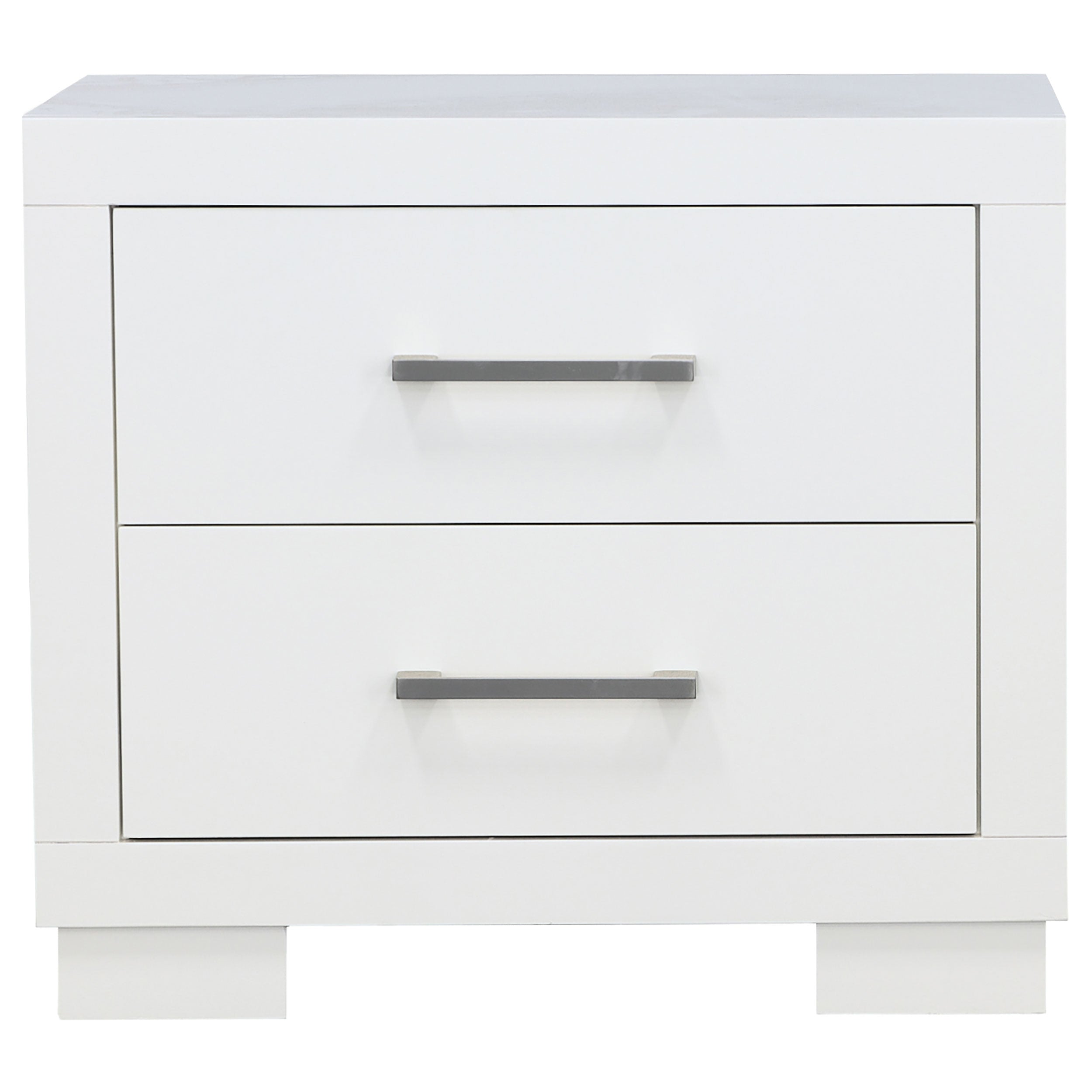 Jessica 2-drawer Nightstand White