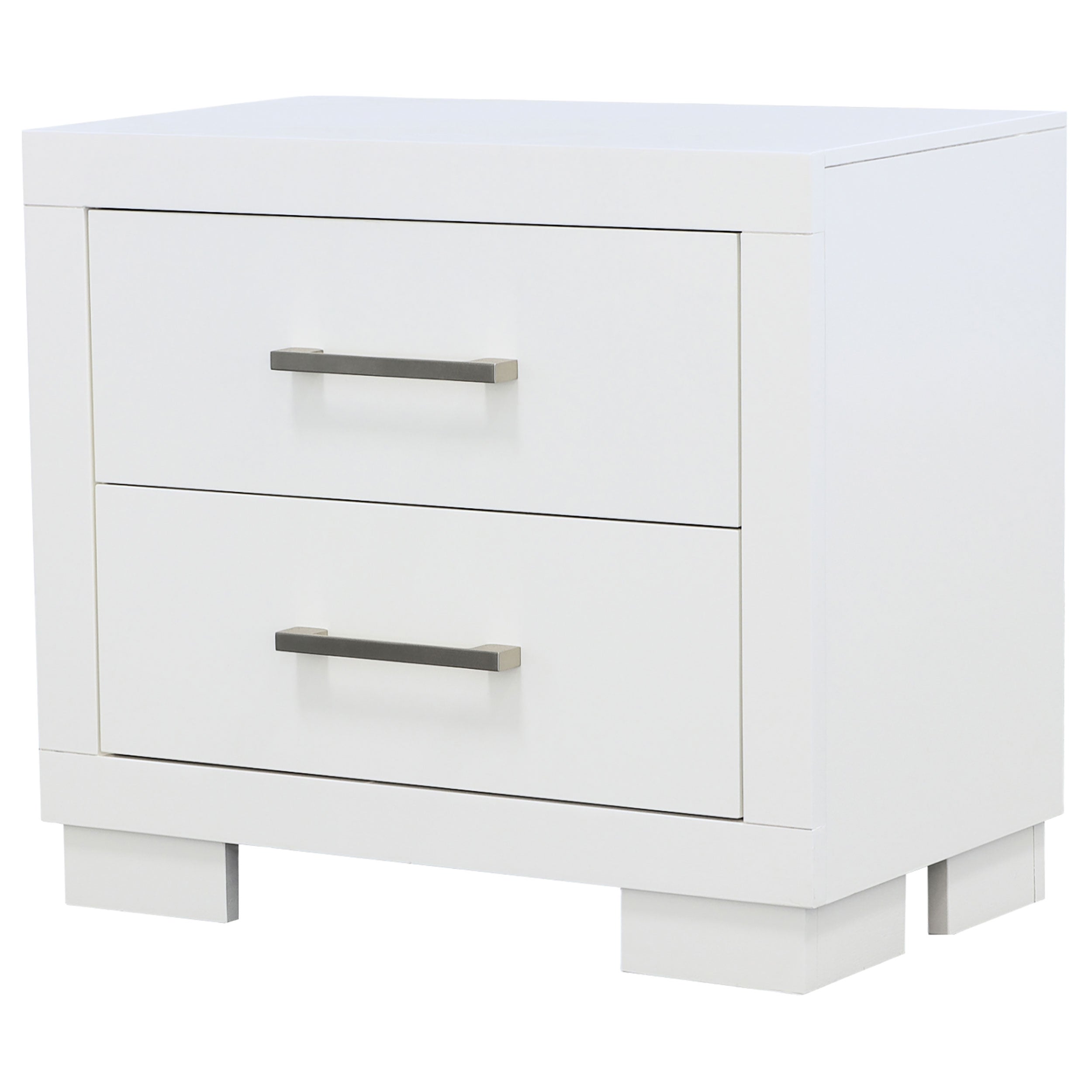 Jessica 2-drawer Nightstand White