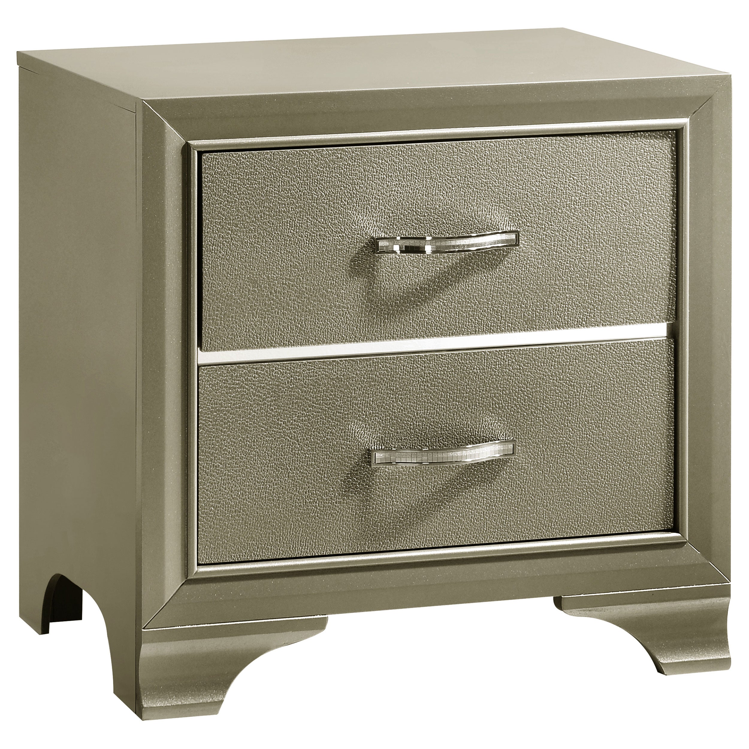 Beaumont 2-drawer Rectangular Nightstand Champagne