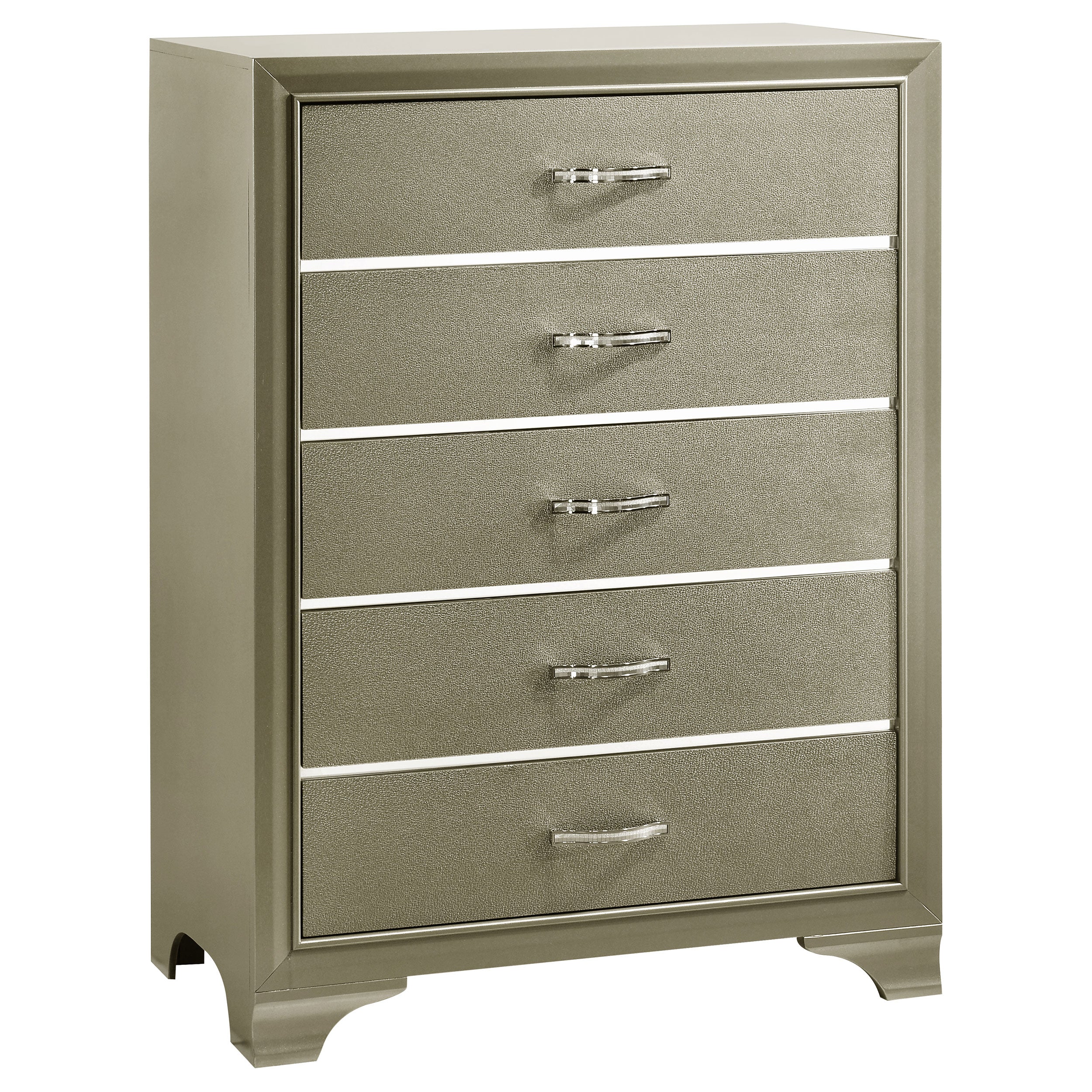 Beaumont 5-drawer Rectangular Chest Champagne