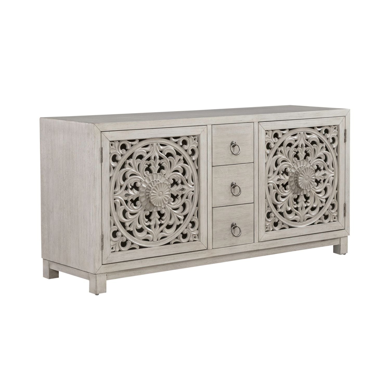 Dulani 2 Door 3 Drawer Accent Cabinet