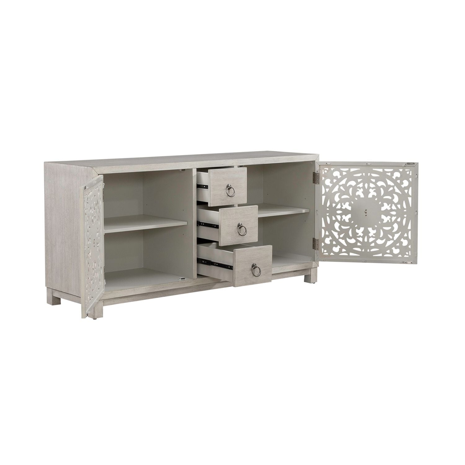 Dulani 2 Door 3 Drawer Accent Cabinet