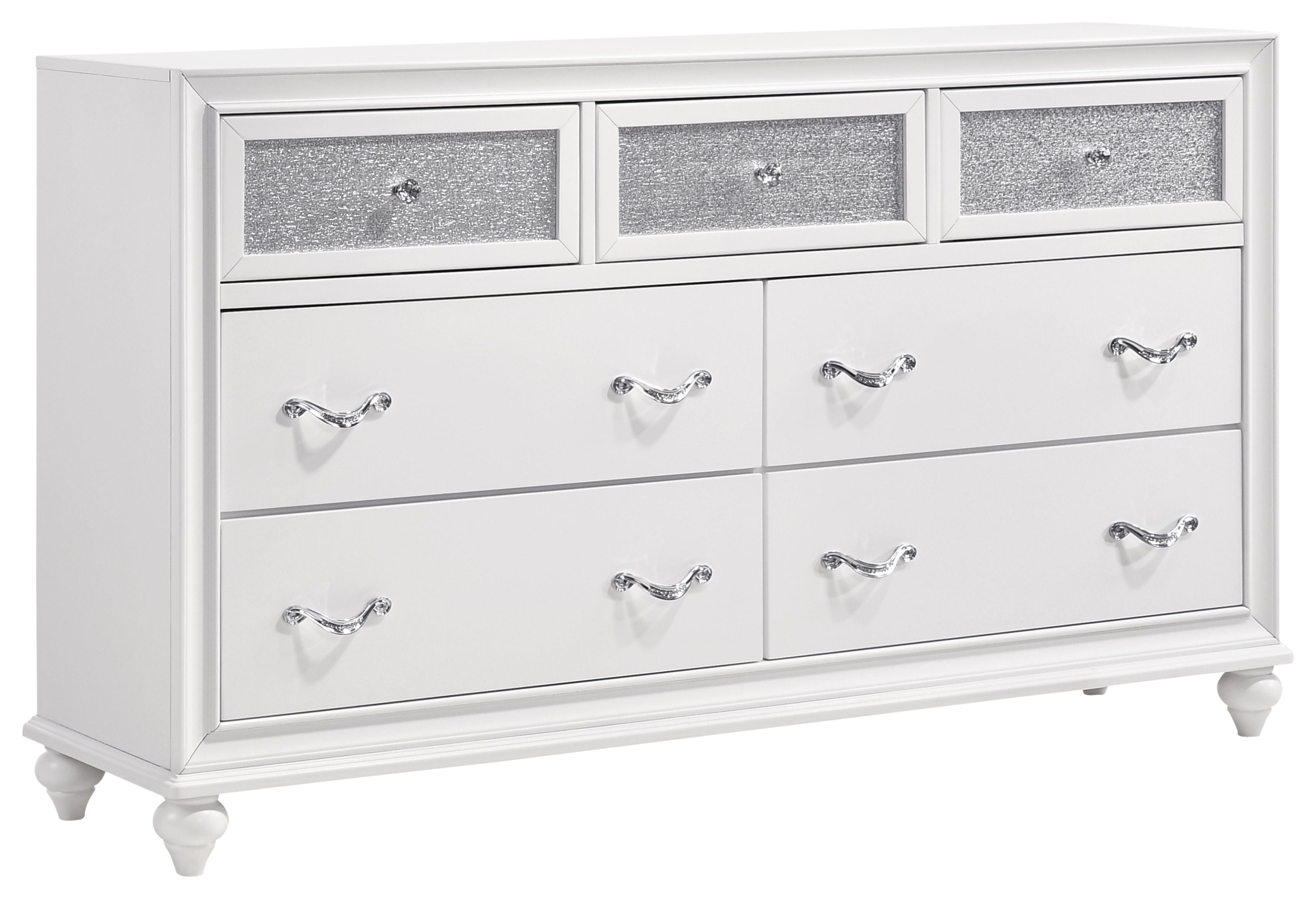 Barzini 5-piece Queen Panel Bedroom Set White