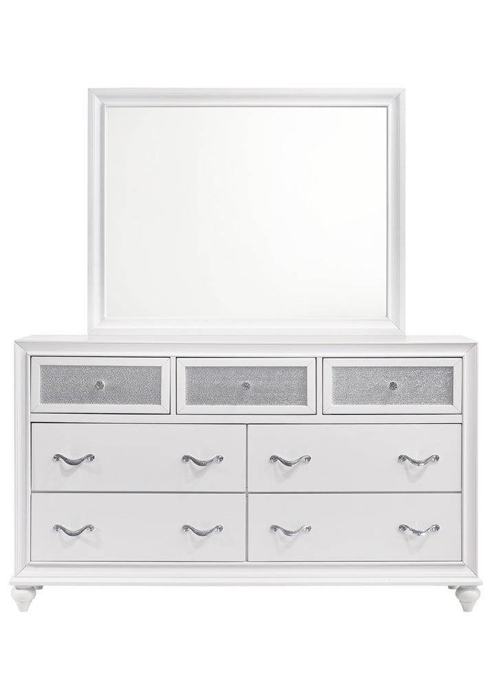 Barzini 5-piece Queen Panel Bedroom Set White