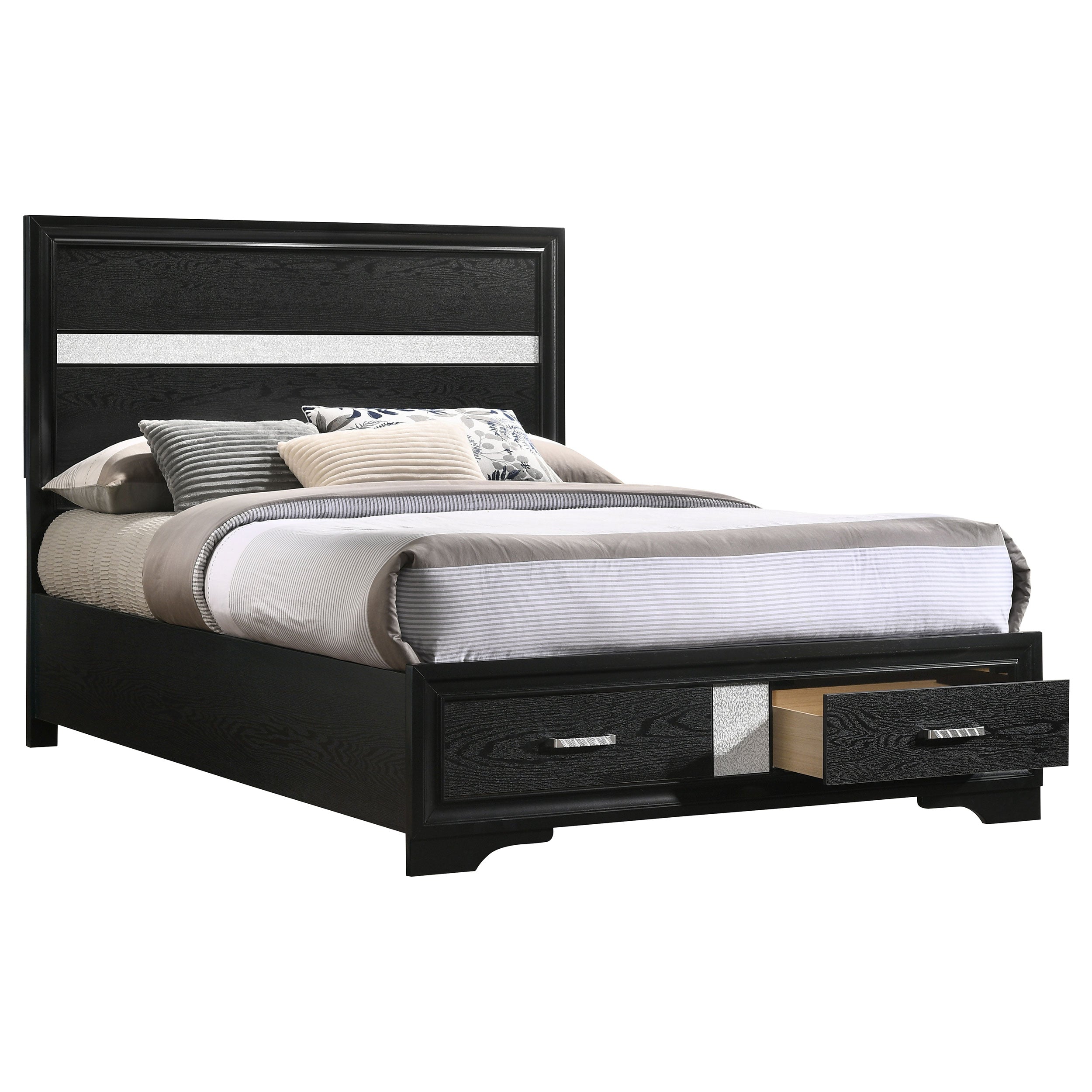 Miranda Full Storage Bed Black