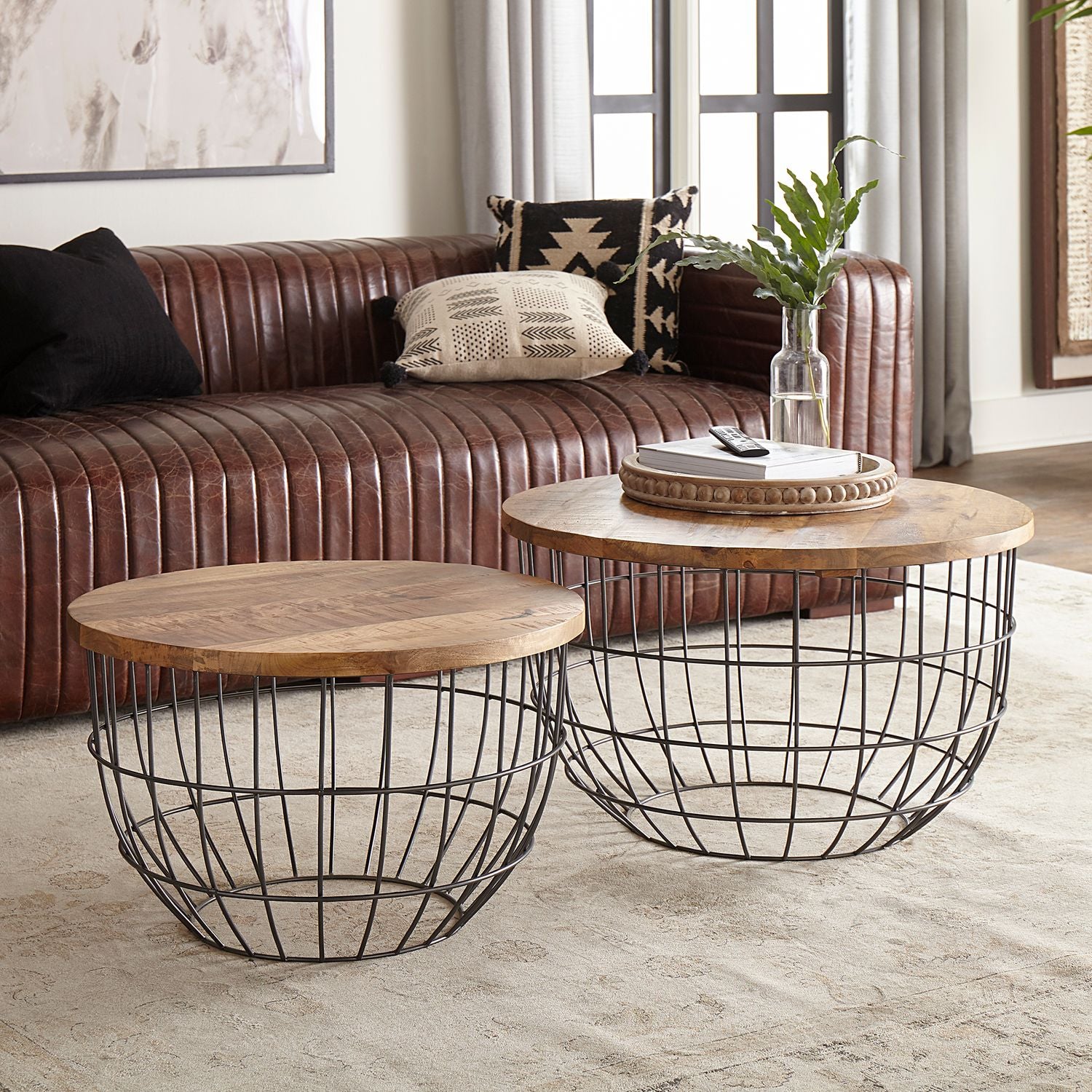 Aarohi Nesting Caged Accent Tables