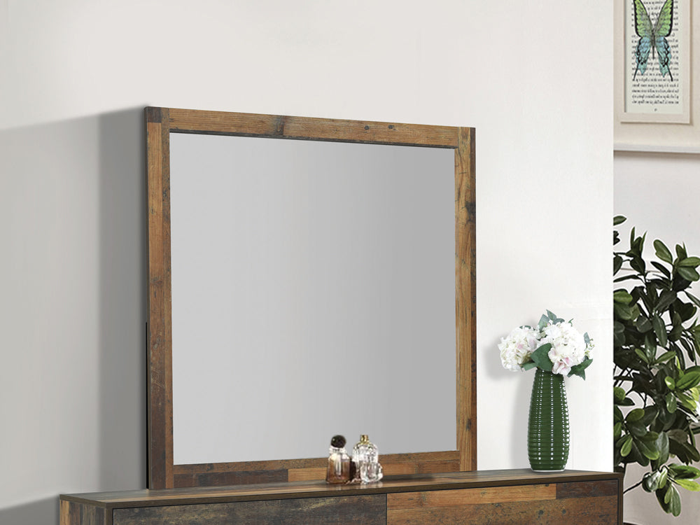 Sidney Square Dresser Mirror Rustic Pine