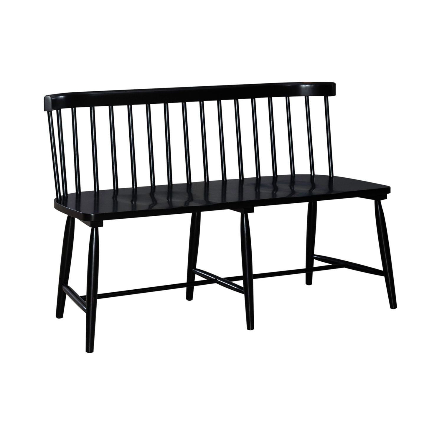 Dirinda Spindle Back Dining Bench - Black