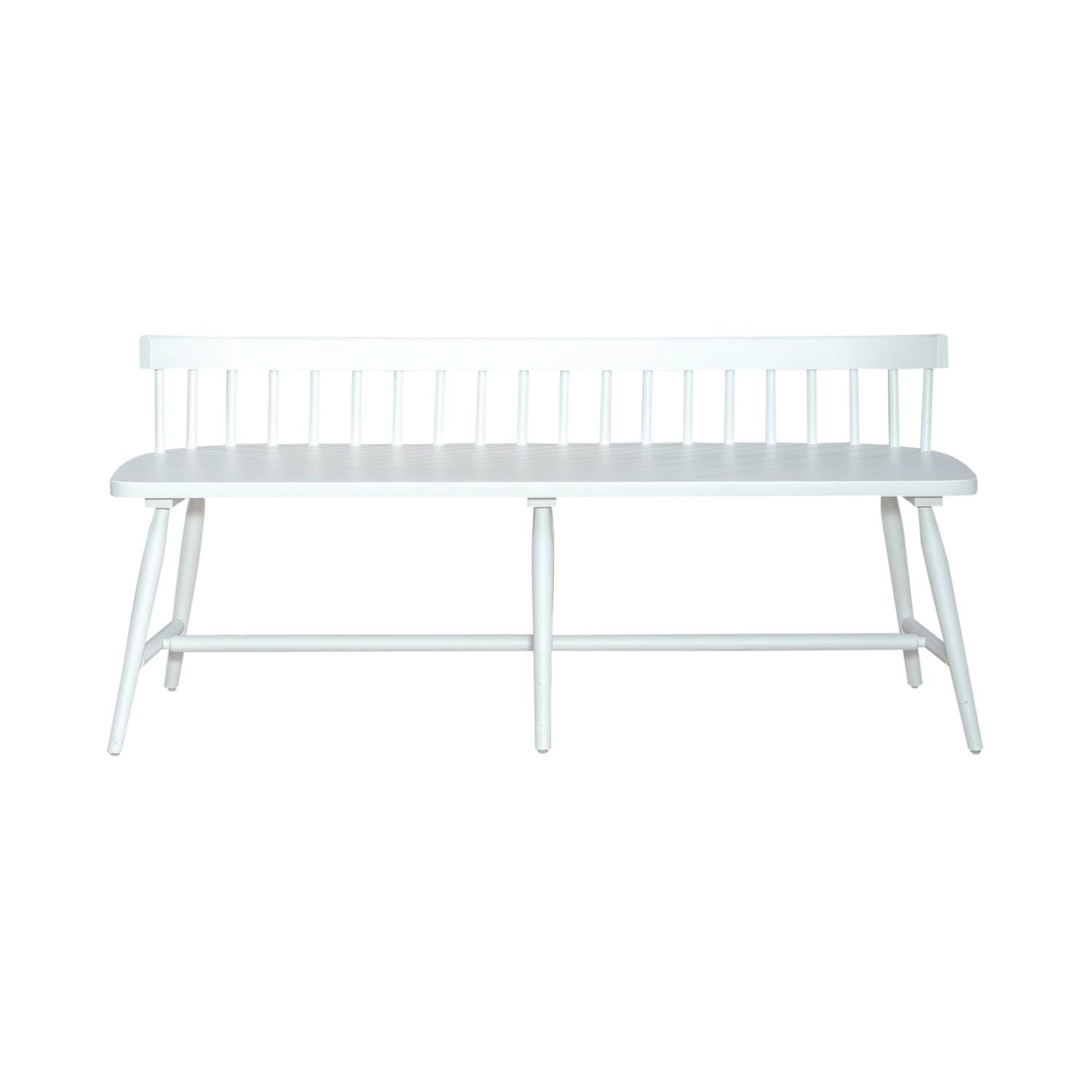 Gadis Spindle Back Dining Bench - White