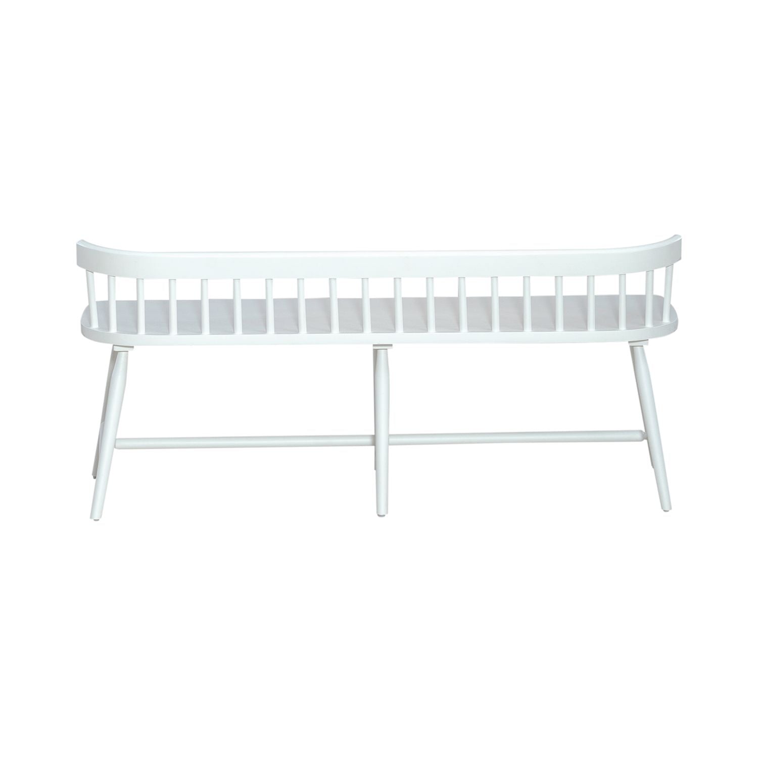 Gadis Spindle Back Dining Bench - White