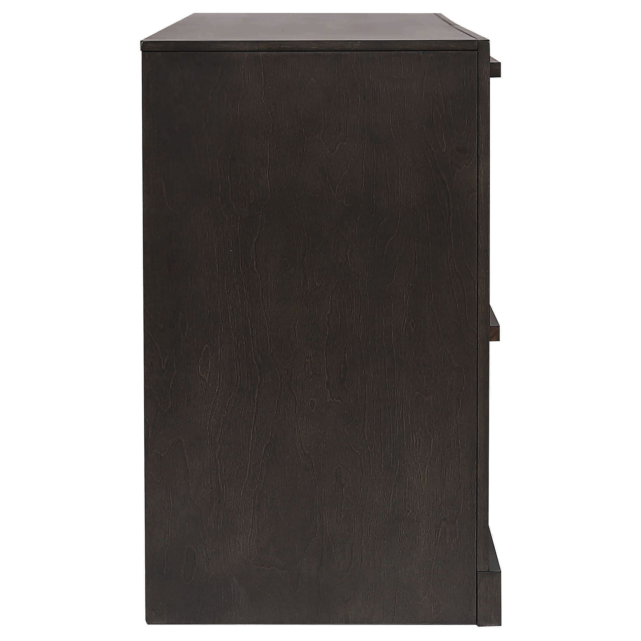 Azalia 4-drawer Dresser Black and Walnut