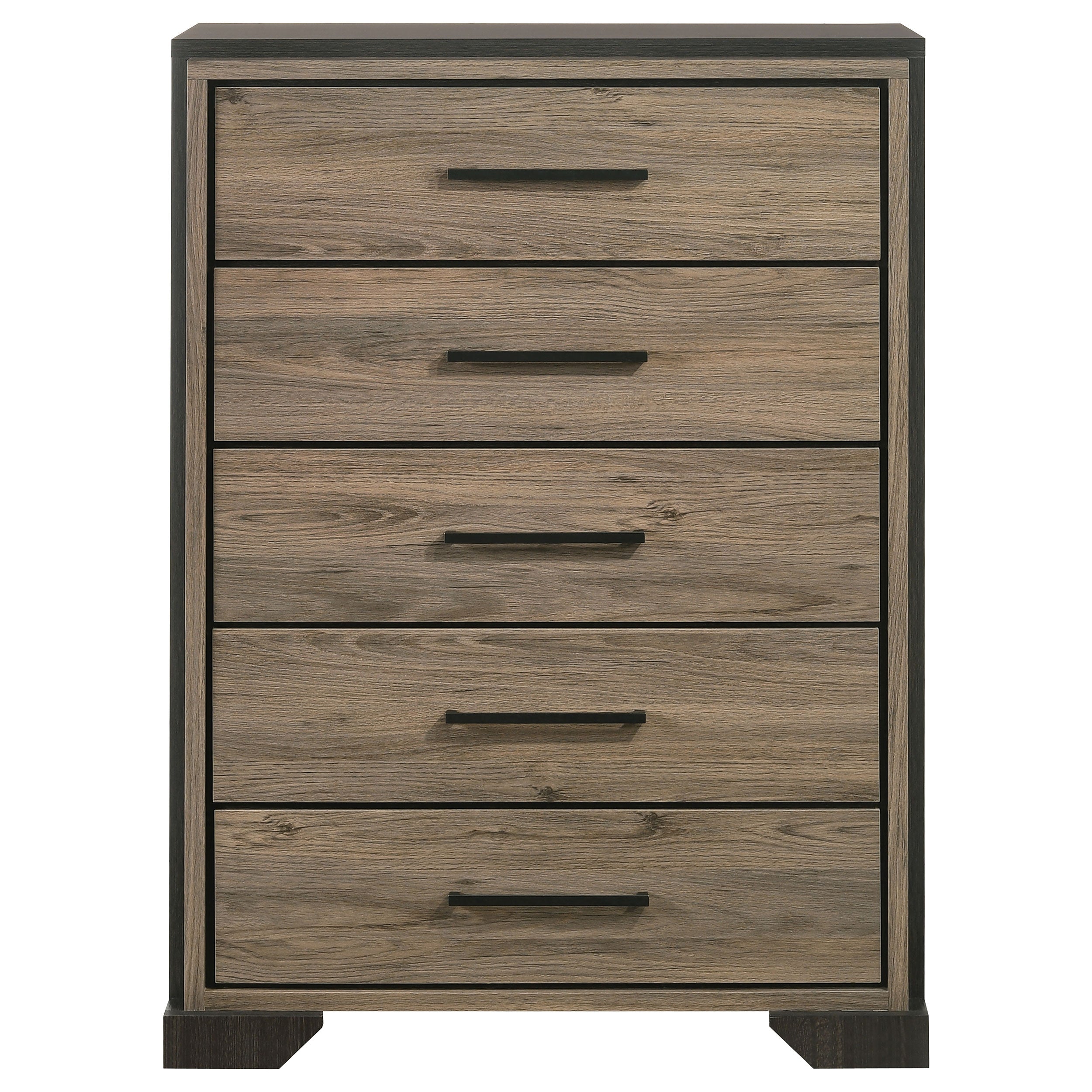 Baker 5-drawer Chest Brown and Light Taupe