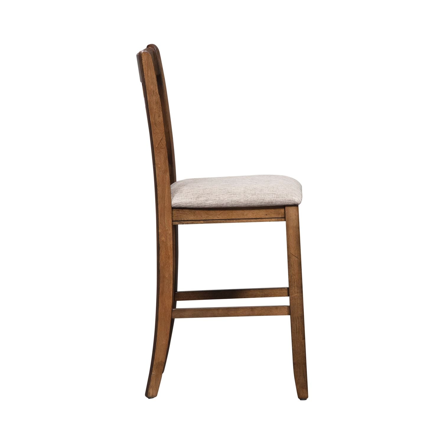 Derrie 24 Inch Lattice Back Counter Chair